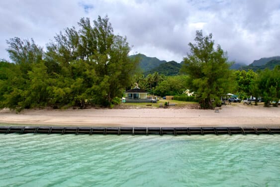 View of house from the beach
